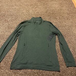 7 Diamonds Deep Green Zip-Up Sweater